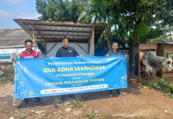 PT Penerbit Erlangga Mahameru Bagikan Hewan Qurban Sapi Kambing ke Seluruh Negeri, Meriahkan Idhul Adha