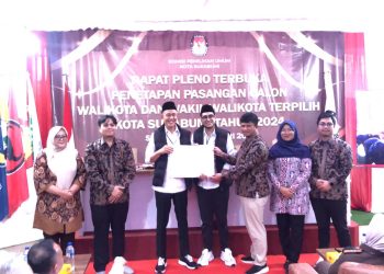 KPU Kota Sukabumi Tetapkan Ayep-Bobby jadi Wali Kota dan Wakil Wali Kota Terpilih
