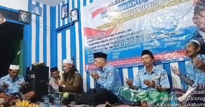 Dzikir dan Shalawat untuk Kedamaian Negeri serta Kesehatan Prabowo Subianto terus Bergema sampai Pelosok Pedesaan