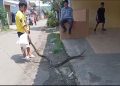 Warga Kampung Bojong Setra Cibadak di Gegerkan Kemunculan Ular Sanca 3 meter
