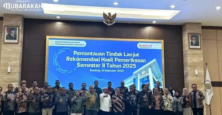 Sekda Sukabumi Ade Suryaman Hadiri Pemantauan Tindak Lanjut Rekomendasi BPK di Bandung