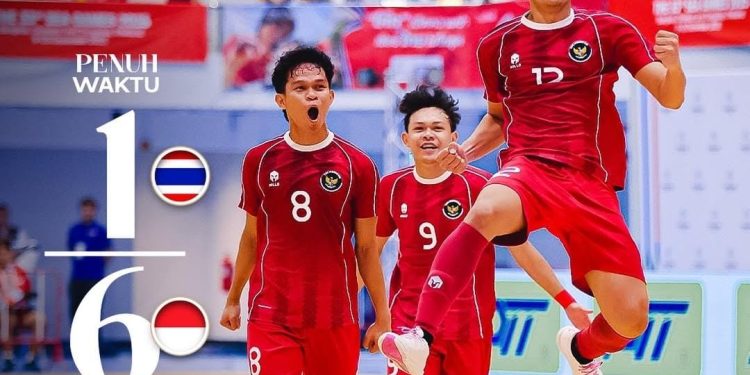 Timnas Futsal Indonesia Libas Tuan Rumah 6-1, Raih Emas SEA Games Thailand 2025