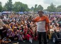 Bupati Purwakarta Hadiri Jalan Santai dan Penutupan HUT Partai Hanura ke-19 di Alun Alun Wanayasa