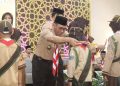 Ketua Kwarcab Kab.Sukabumi Kukuhkan Pramuka Garuda Kwartir Ranting Warungkiara