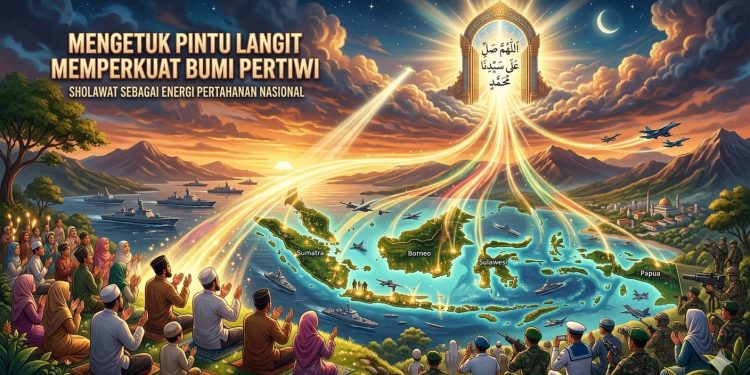 Mengetuk Pintu Langit, Memperkuat Bumi Pertiwi: Sholawat sebagai Energi Pertahanan Nasional