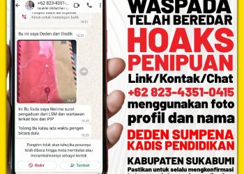 Waspada Modus Catut Nama Kadisdik, Pemkab Sukabumi Minta Warga Verifikasi Informasi