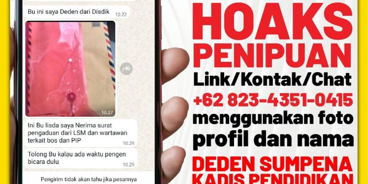 Waspada Modus Catut Nama Kadisdik, Pemkab Sukabumi Minta Warga Verifikasi Informasi