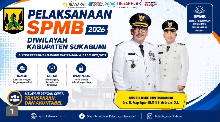 Disdik Sukabumi umumkan Daya Tampung SPMB dan SMPN Tahun 2026