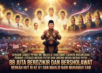 Gema Agustus: 88 Juta Bersholawat, Stop Kebencian di HUT Kemerdekaan RI 81