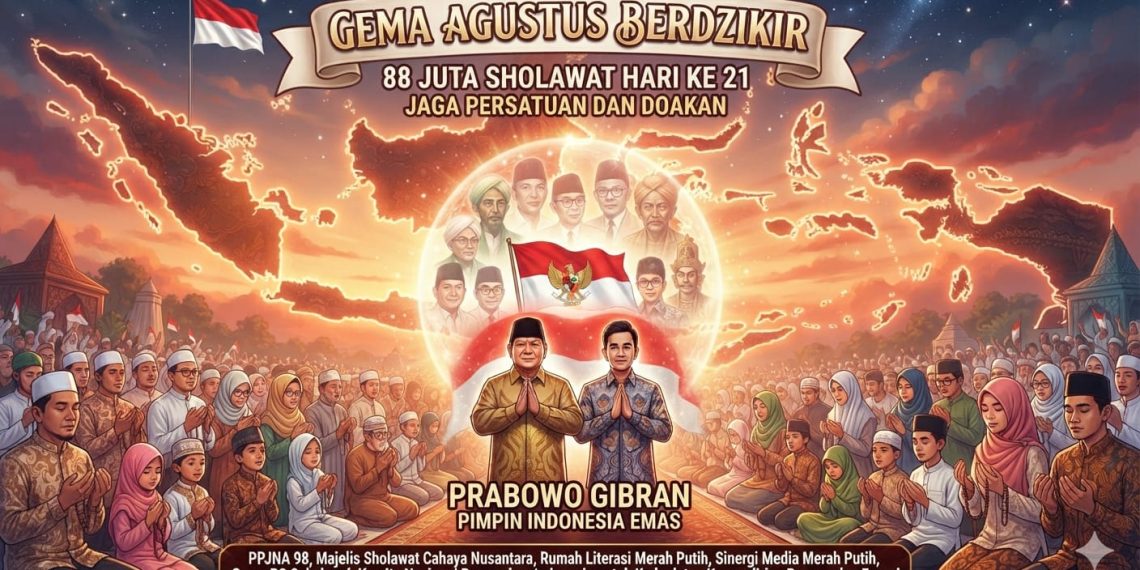 88 Juta Sholawat Menggema, Jaga Persatuan di HUT RI ke-81