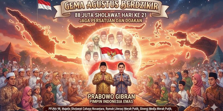 88 Juta Sholawat Menggema, Jaga Persatuan di HUT RI ke-81